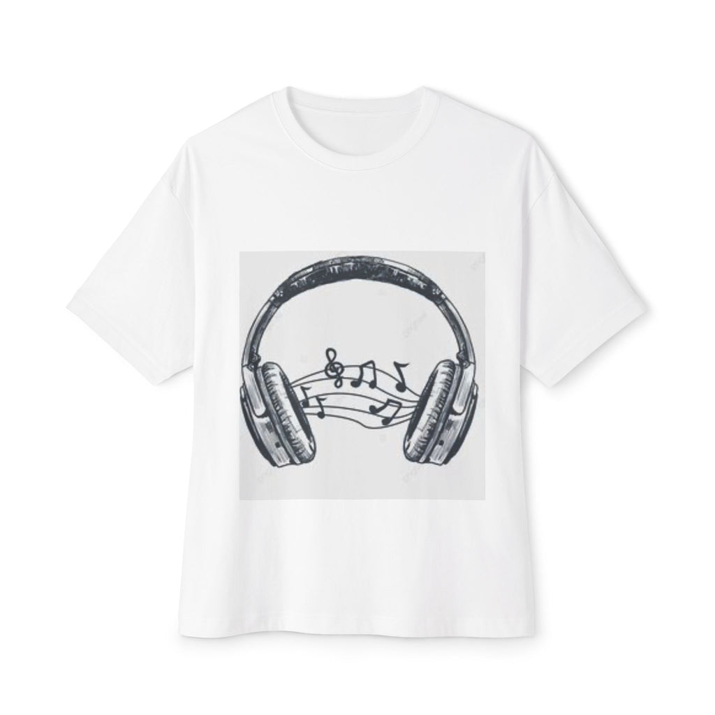 Headphone Music Notes Tee — Vintage Sketch Graphic T‑Shirt for Music Lovers