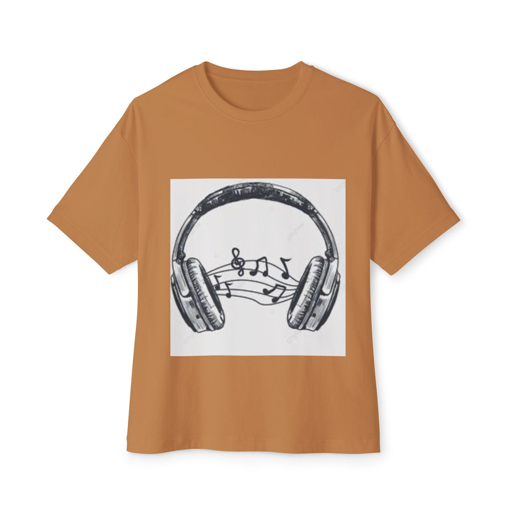 Headphone Music Notes Tee — Vintage Sketch Graphic T‑Shirt for Music Lovers