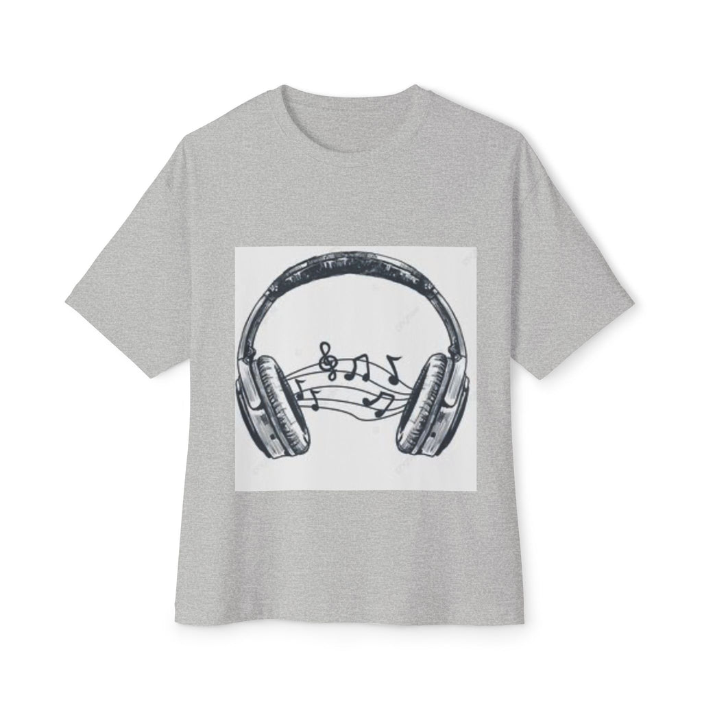 Headphone Music Notes Tee — Vintage Sketch Graphic T‑Shirt for Music Lovers