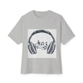 Headphone Music Notes Tee — Vintage Sketch Graphic T‑Shirt for Music Lovers