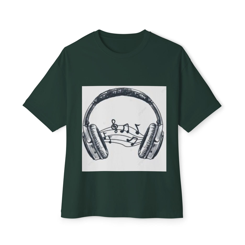 Headphone Music Notes Tee — Vintage Sketch Graphic T‑Shirt for Music Lovers